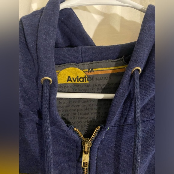 Aviator Nation Zip Up Sweater size M - Picture 2 of 2